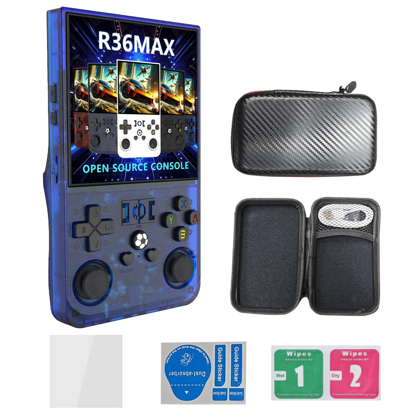 Портативная игровая консоль R36max с 15000 игр, 4 дюйма