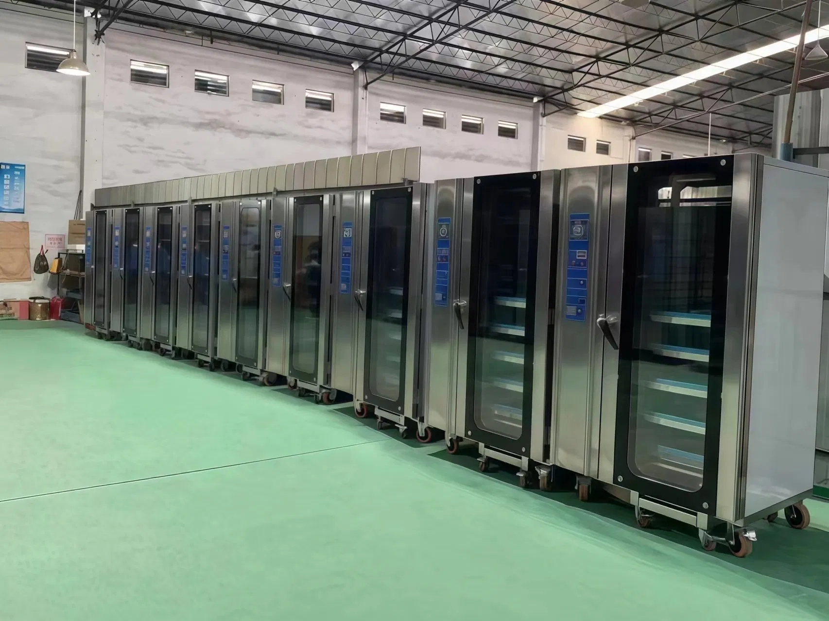 CE Certified 12 Pan Big Capacity Commercial Bakery Equipment Electric Convection Baking Toaster Bread Oven with Steaming Function (HEA-12)