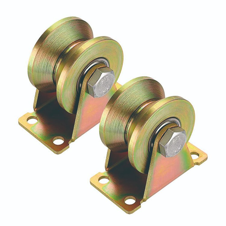 660 Lbs Heavy Duty Rigid Casters Sliding Gate Roller Wheels Bearing