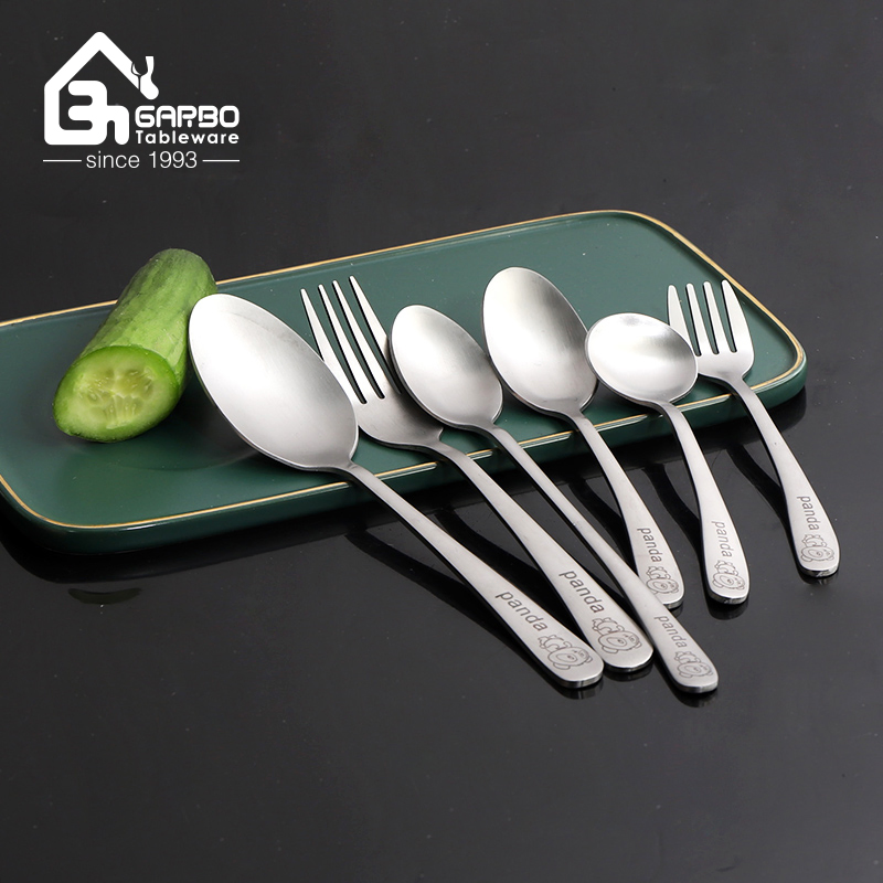 6-Piece Silver Stainless Steel Cutlery Sets - Handmade and Safe