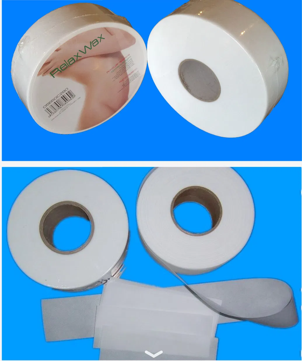 Disposable Nonwoven Hair Removal Depilatory Waxing Rolls