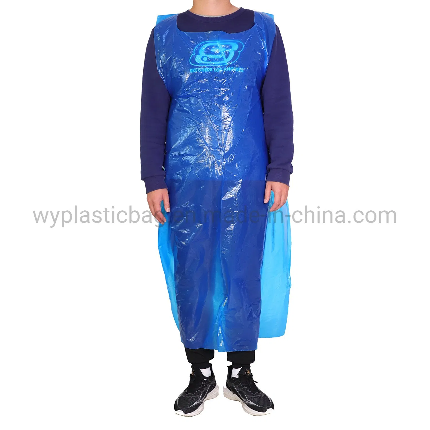 Disposable Plastic PE Apron with Waterproof Tear-Resistant HDPE LDPE for Food Kitchen Protecting