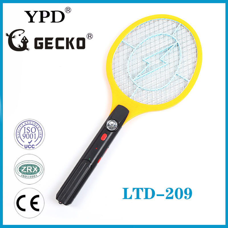 Middle Size Rechargeable with LED Light Mosquito Racket