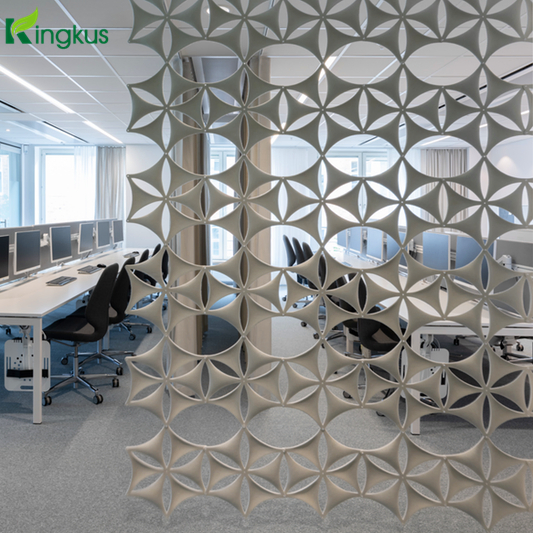 Hexagon Design Fire Resistance Polyester Fiber Acoustic Board