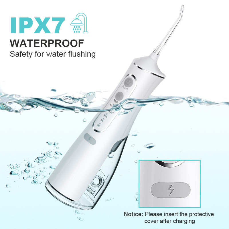 300ml Ipx7 Waterproof Rechargeable Teeth Cleaning Oral Irrigator Water Flosser