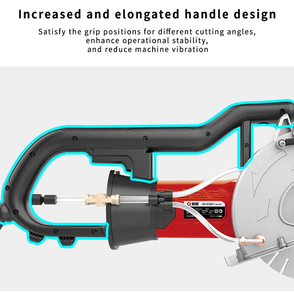 Qy-9195f 2500W 65mm Deep Cutting with Water Pump Slotting Machine
