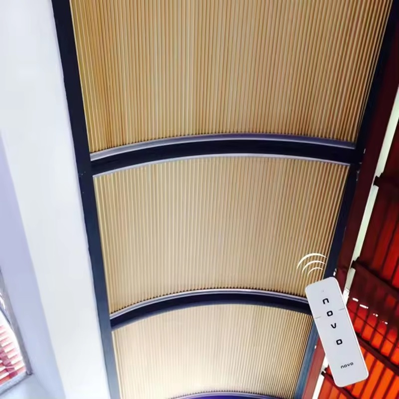 High Quality Remote Control Anti-UV Motorized Blackout Skylight Honeycomb Blinds