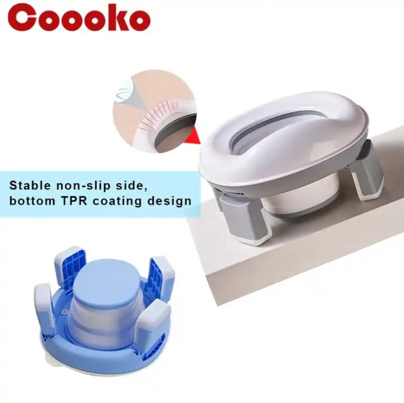 Foldable Portable Potty Training Seat for Toddler Kids Travel with Travel Bag and Storage Bag