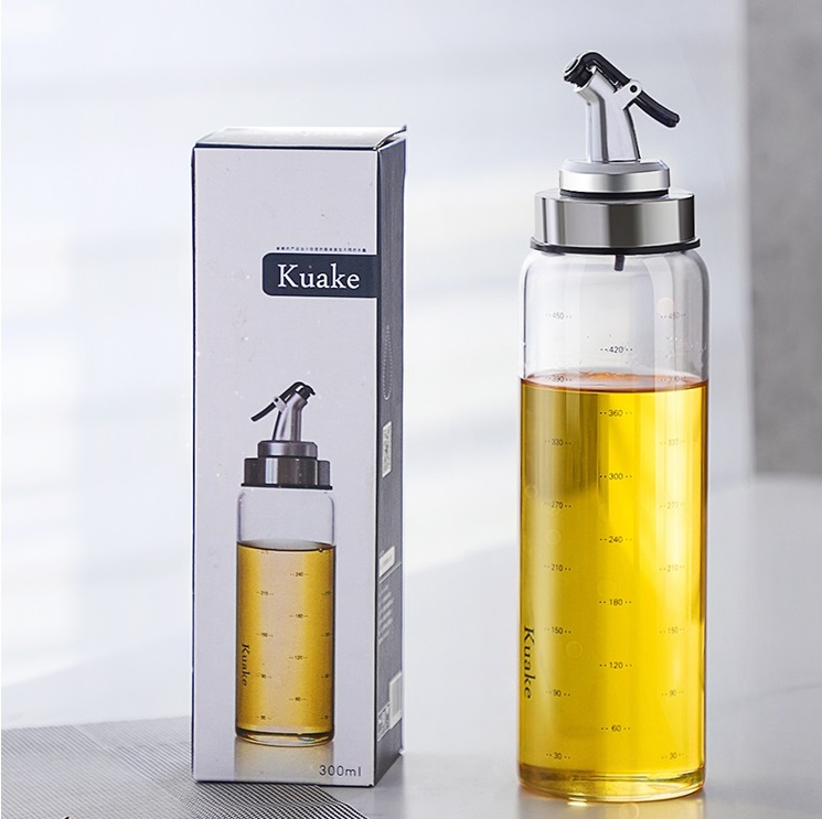 Sealed Dustproof High Borosilicate Glass Olive Oil Bottle