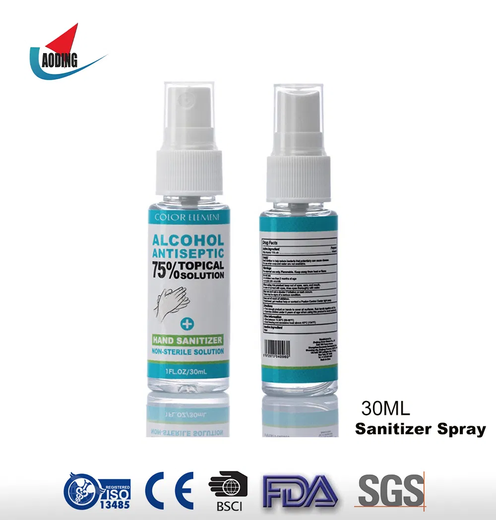 Portable 30ml Sanitizer Disinfecting Spray Kill Virus 99.9% Effect for Travel