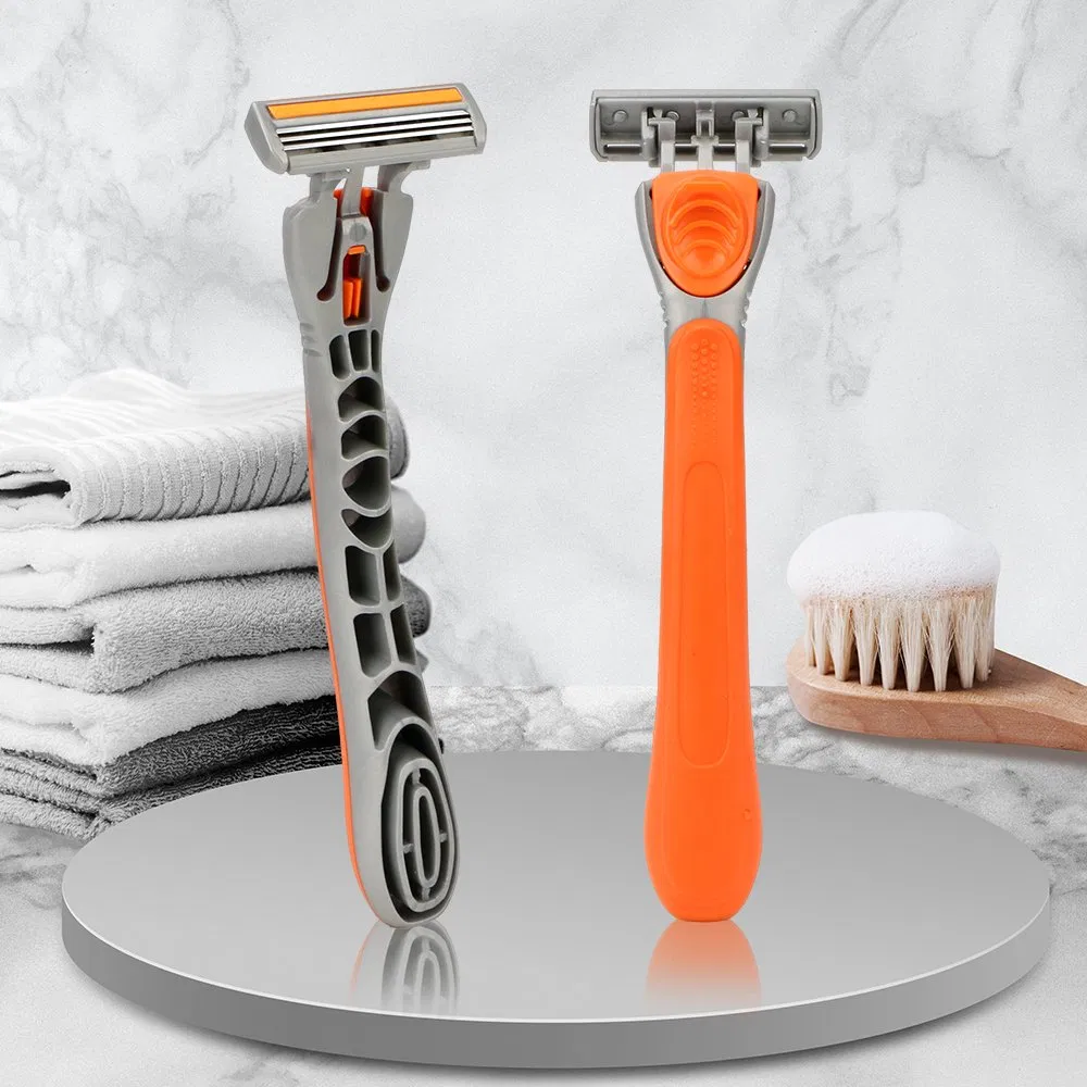 Triple Blade Mens Shaving Razor Cartridge - 3 Blade System, Stainless Steel Blades