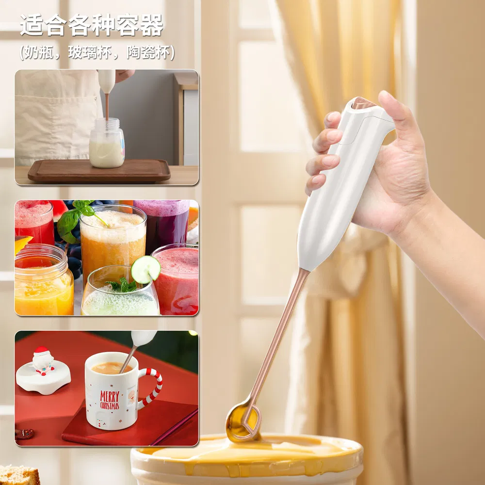2025 Automatic Handheld Whisk Mini Drink Mixer Foam Maker Electric Milk Frother