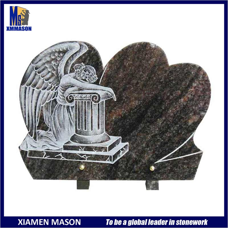 High Polishing White Bird Dove Carving Cremation Plaque