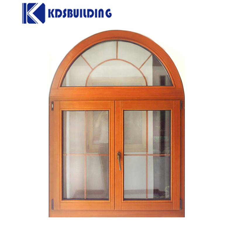  Round New Design Solid Series Door and Windows Arch Wooden Window Design
