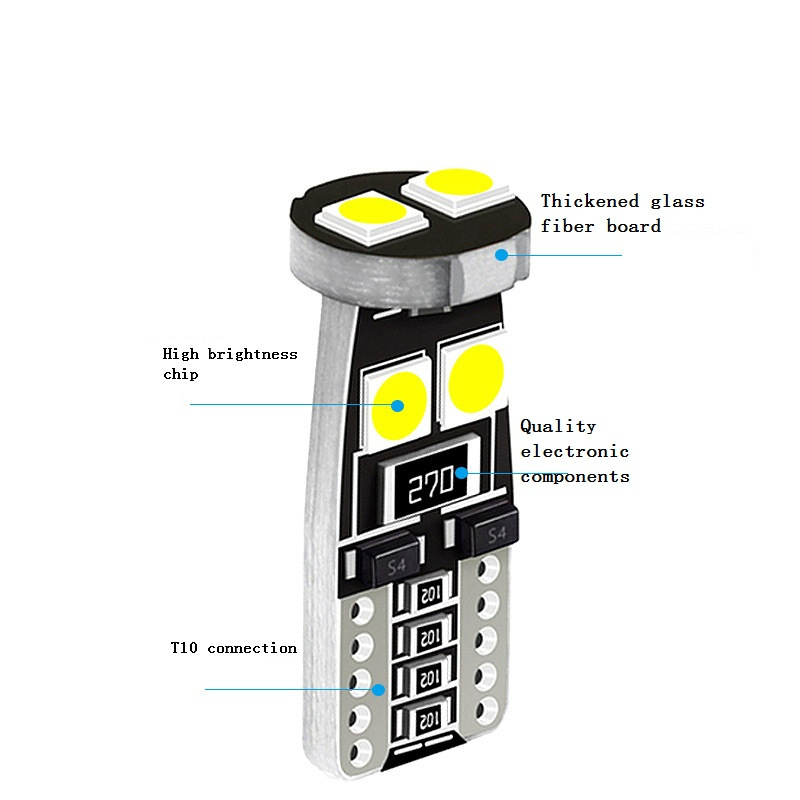 Светодиодные лампы T10 Canbus 6SMD 3W