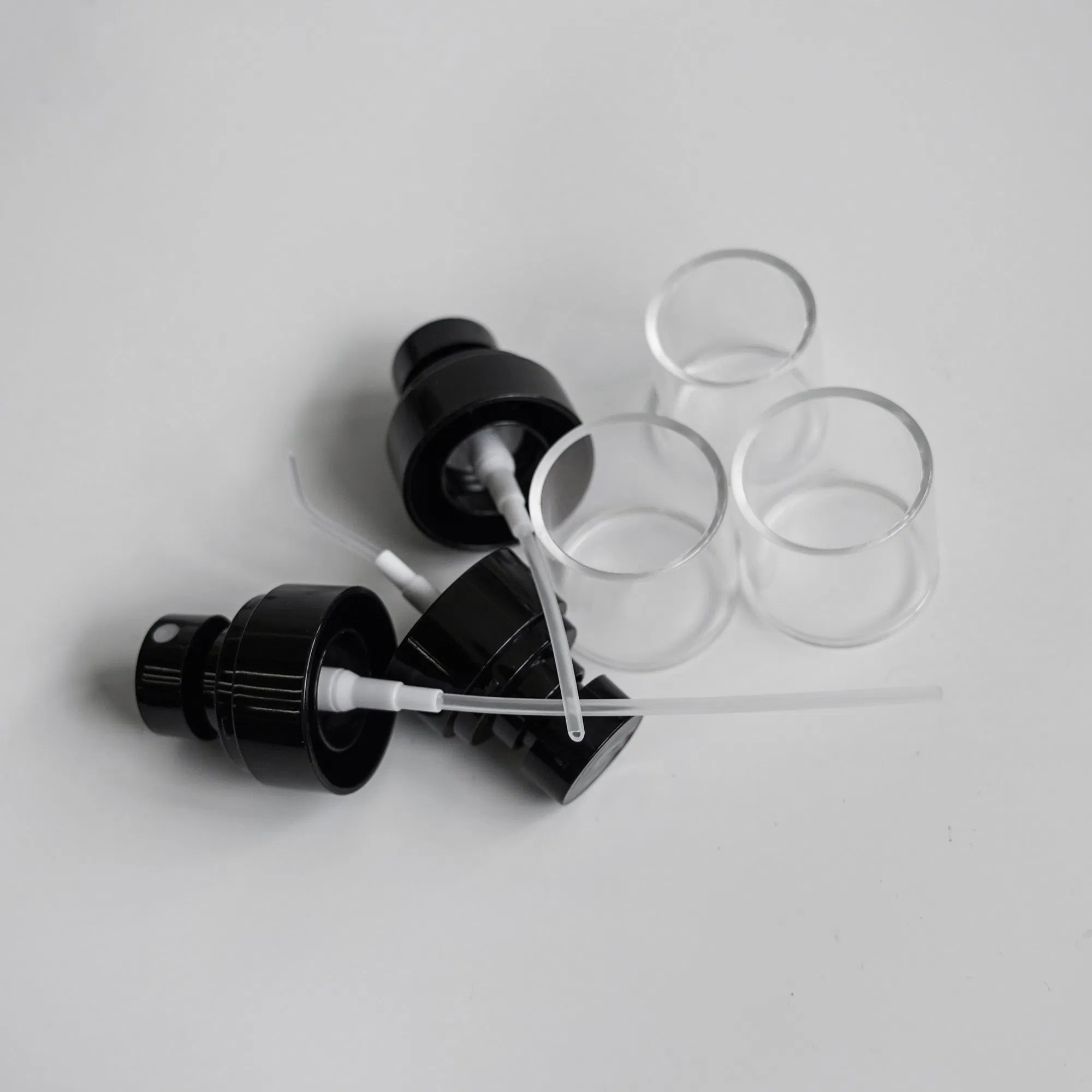 Refillable Empty Perfume Plastic Bottle Black Atomizer Spray 30 60 100ml