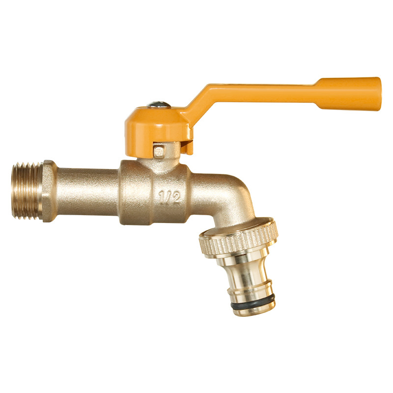 Brass Ball Valve Large Flow Faucet Used for Outdoor Antifreeze Tap/Washing Machines