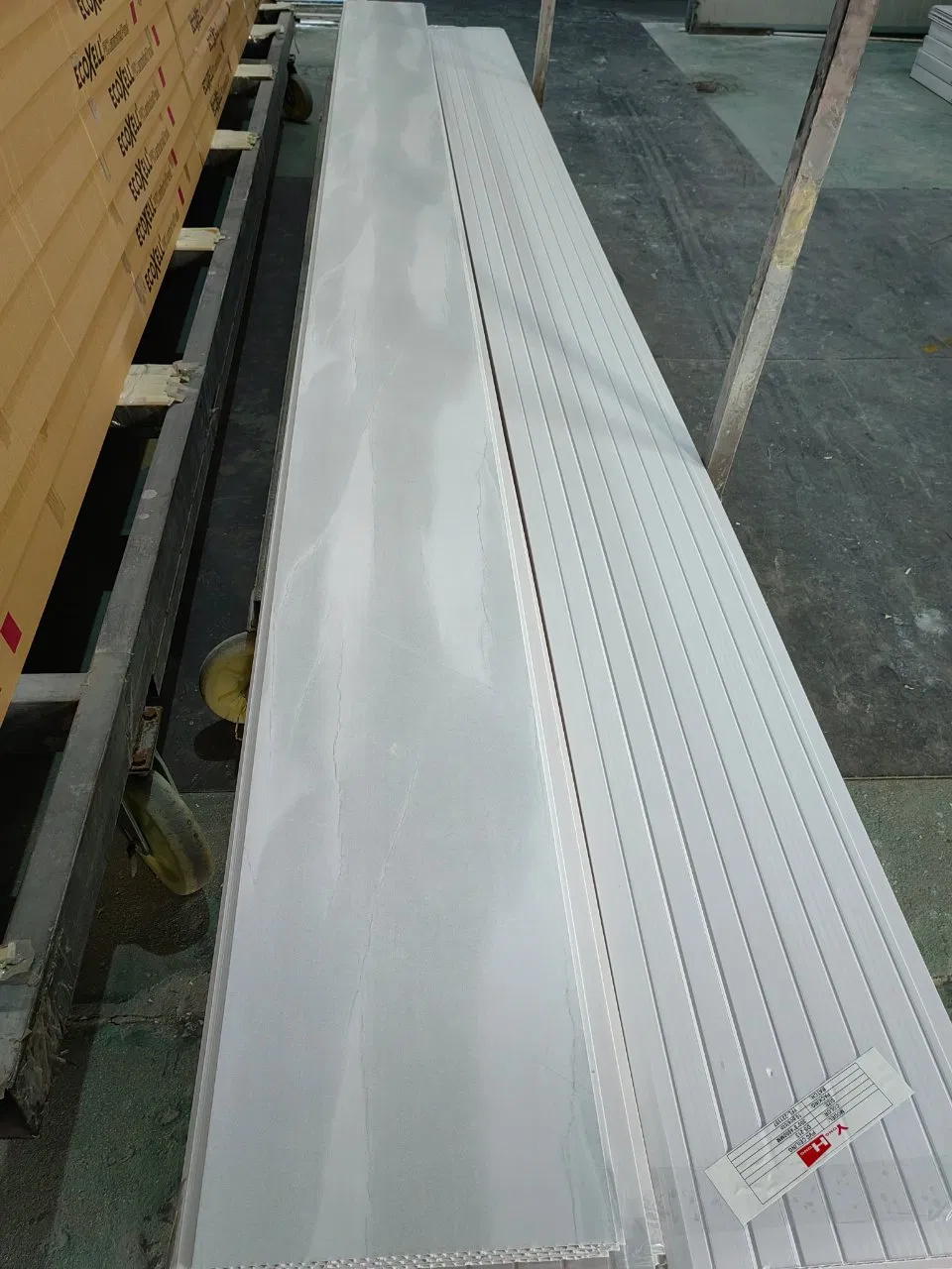 7X250mm Laminado Ruffino Wood Color Laminated PVC Wall Panel Ceiling for Office