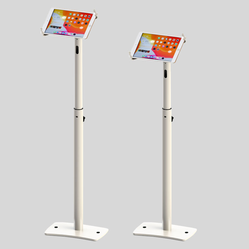 Round Metal Tube Profile iPad Floor Stand