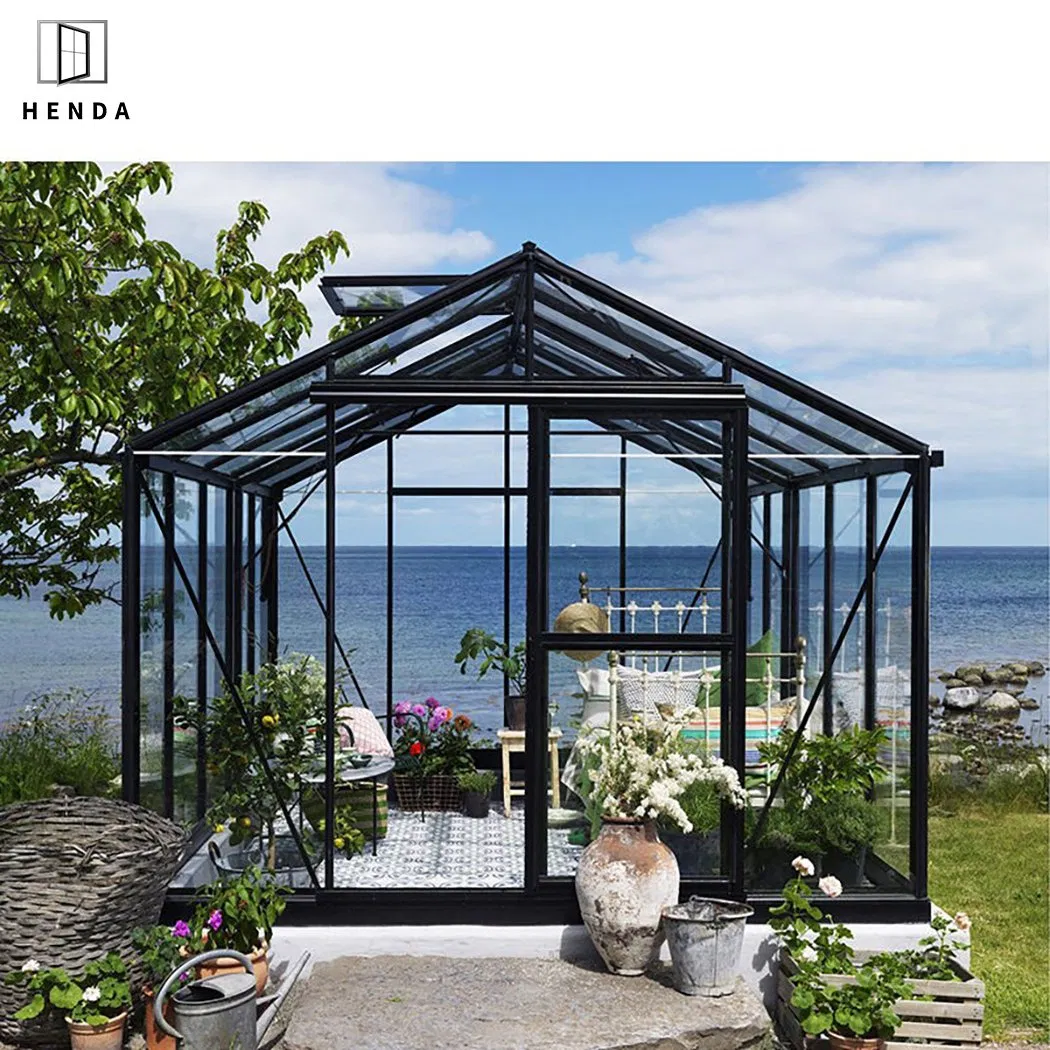 Customized Aluminum Glass Houses Modern Glass House Glass Roof Panels Houses Sunroom System Sliding/Folding/Casement/Opening Window and Door Hurricane Impact