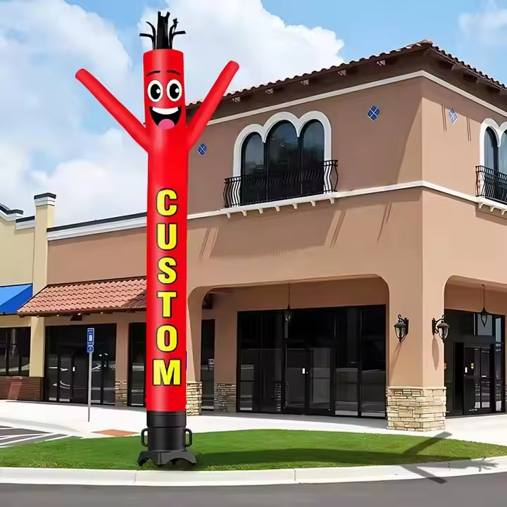 Customize 2-7 Meters Free Design Outdoorinflatable Tube Advertising Air Dancer for Christmas