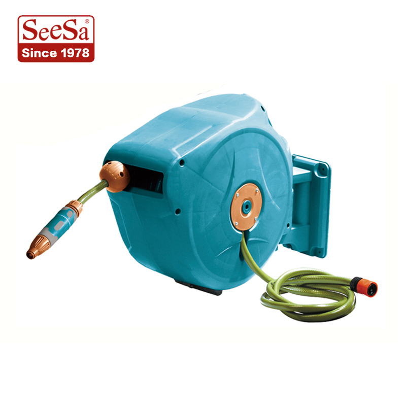 Irrigation Plastic Seesa Box Hose Reel Cart Portable Plumbing Rack