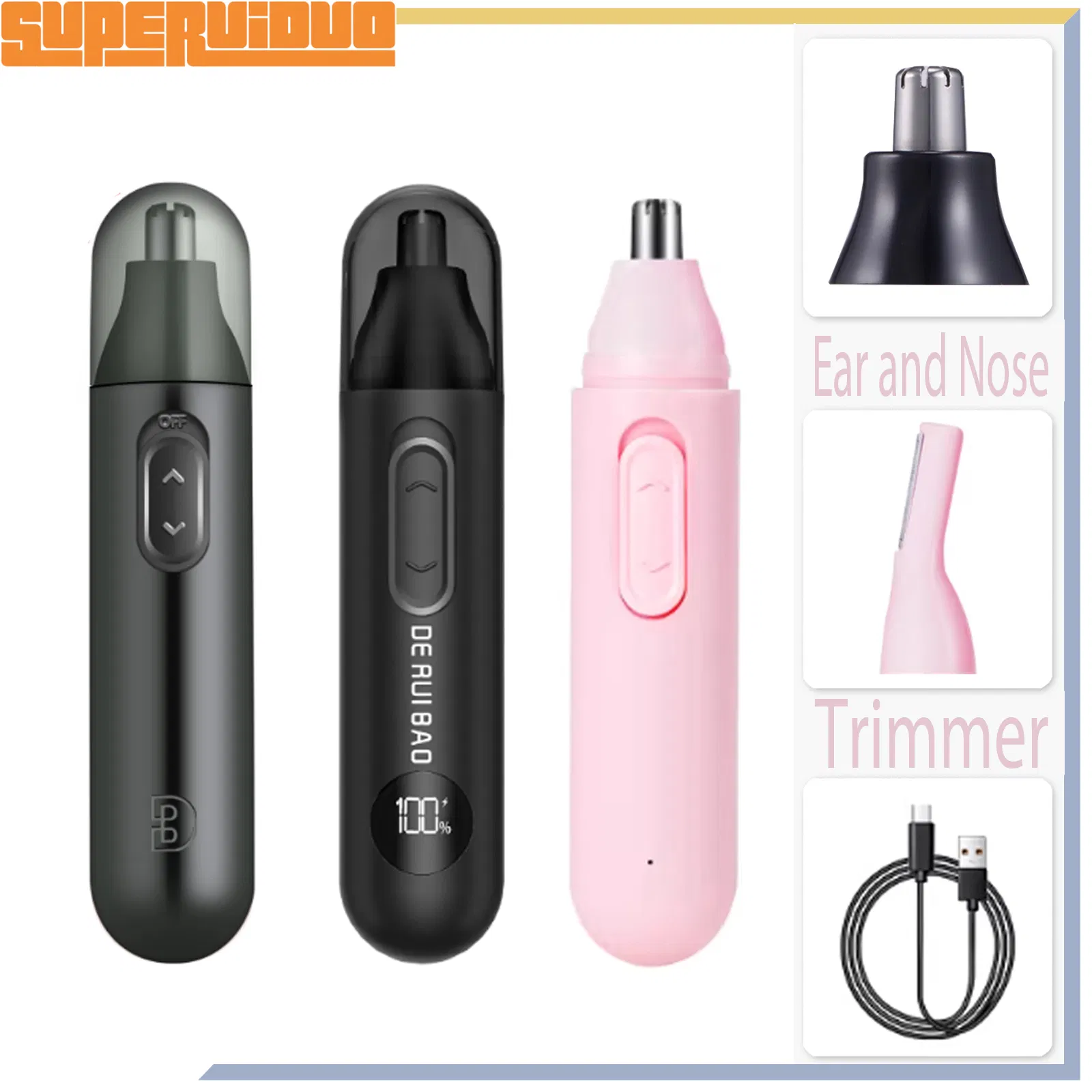 Customizable Shell Color B2b Order Nose Hair Trimmer