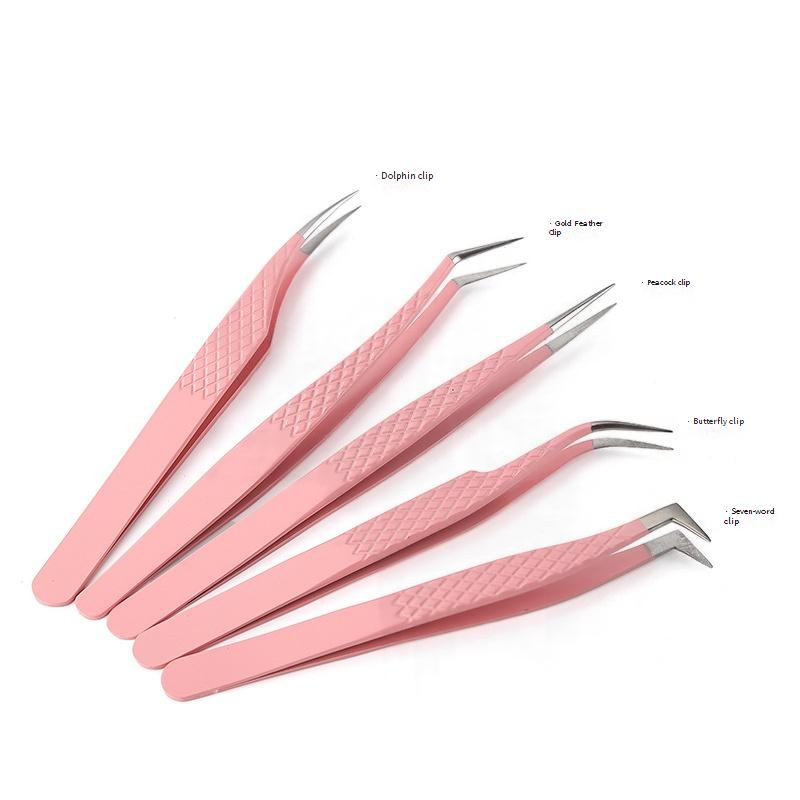 Beautichen Lash Separation Tweezers - Dolphin Tip for Eyelash Extension & Brow Grooming, Surgical Stainless Steel