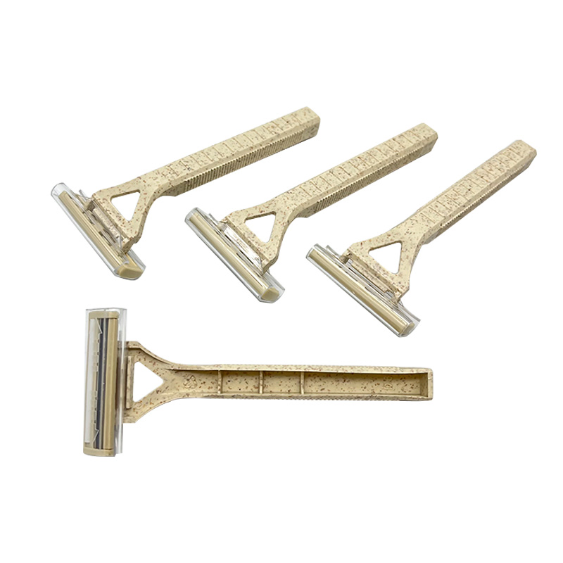 Wheat Straw Hotel Disposable Razor Shaving Mens Straight Shaving Safety Razors