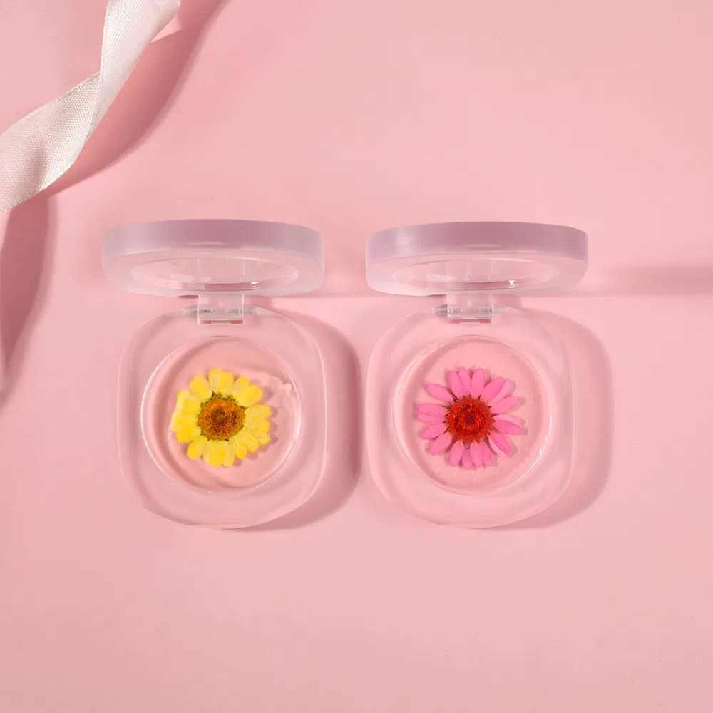 Real Flower Transparent Blush Cream Color Changing Cheek Cosmetic Luxury Long Lasting OEM Blusher