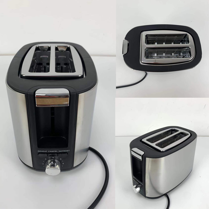 2 Slice Stainless Steel Multi Wide Slot Breakfast Bread Toaster