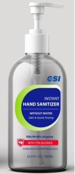 Waterless 75% Alcohol Based Antibacterial Hand Wash Gel Antiseptic Alcoholic Hand Sanitizer