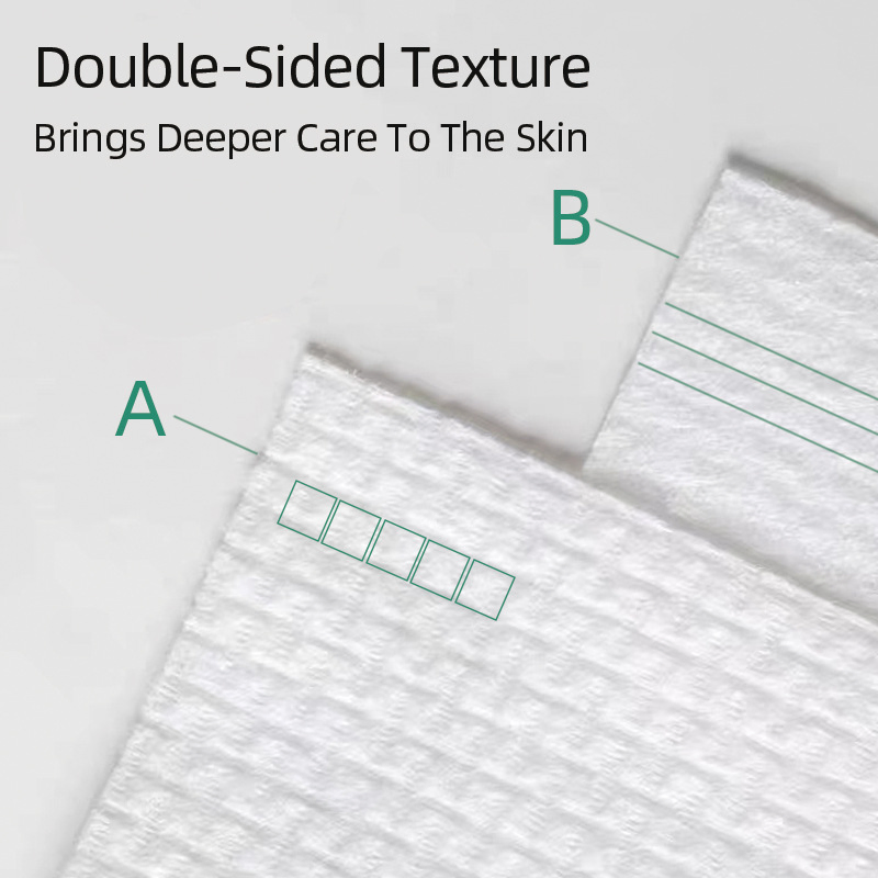 Wholesale 100% Biobased Cotton XL Face Towel Dry Wipes Facial Washcloth