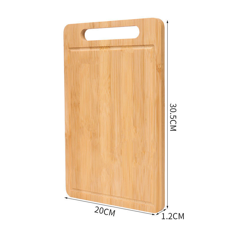 Factory Custom Size Natural Wooden Cutting Board Kitchen Bamboo Chopping Board for Cooking