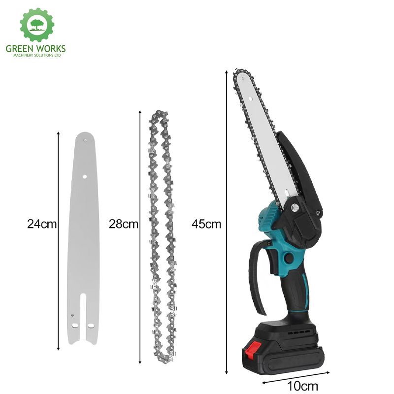 Wholesale Mini 1-Hand Lithium Cordless Electric Chainsaw for Household Use