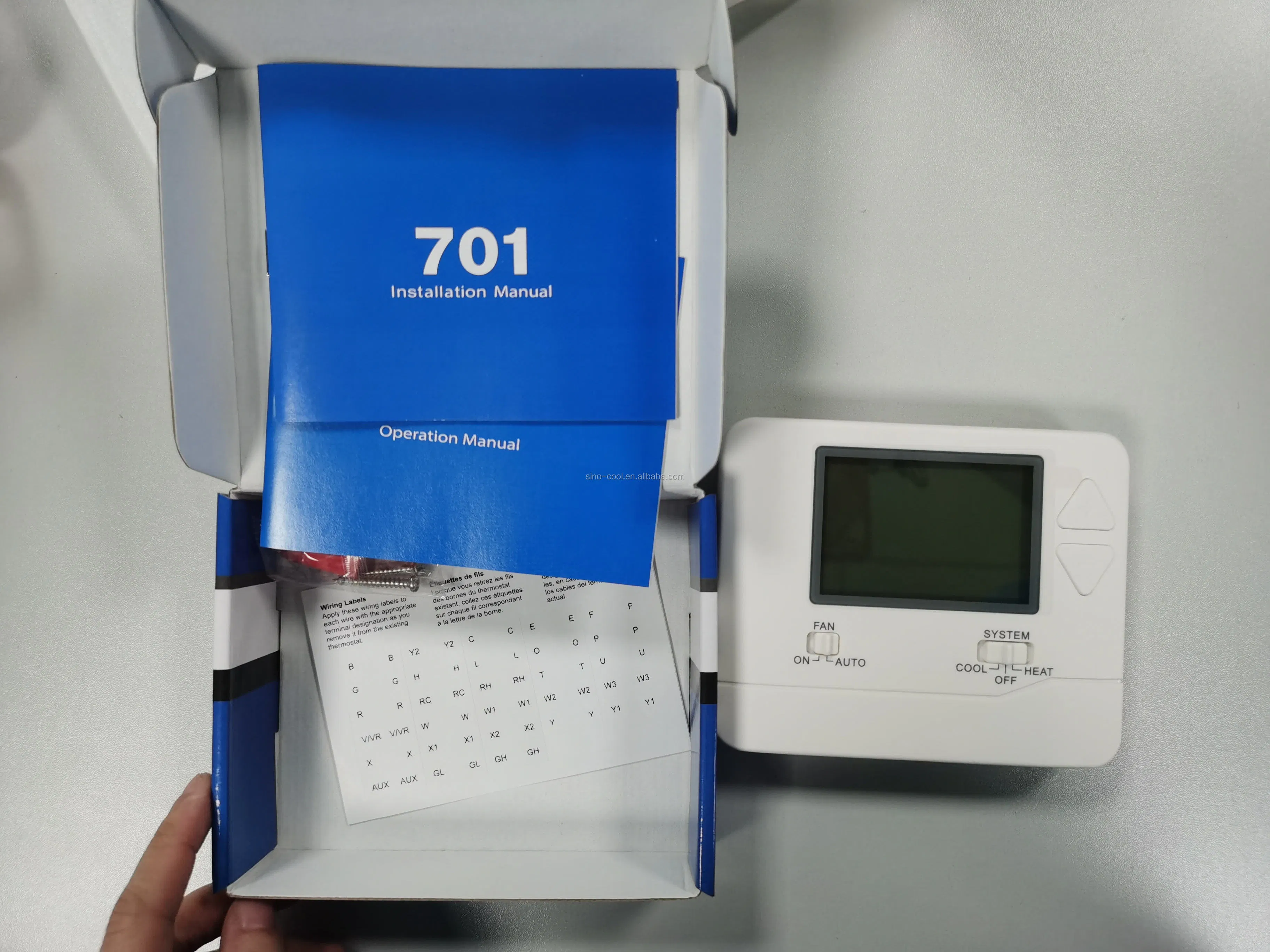 Smart HVAC Central Air Conditioner Programmable Thermostat Stn701