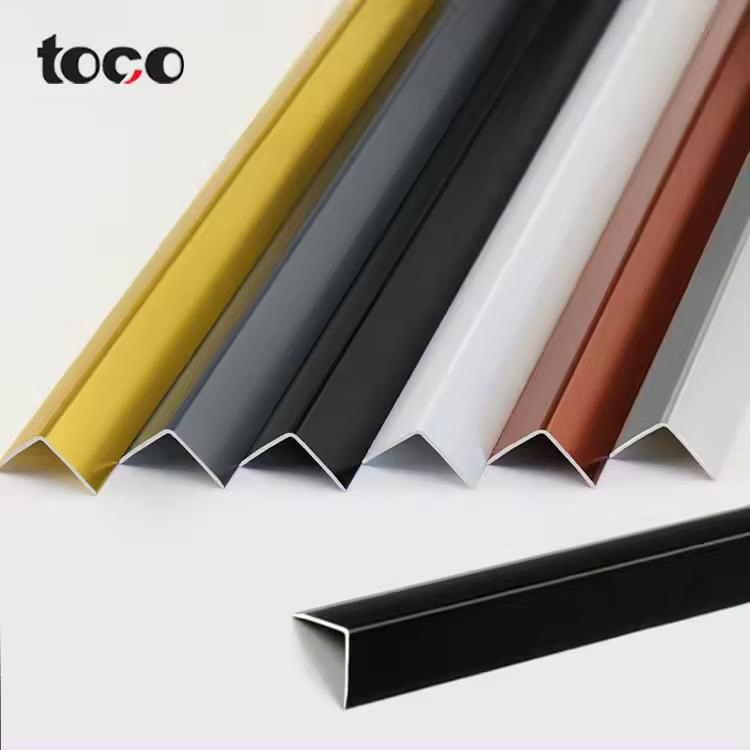Modern Popular L-Shaped Stainless Steel Tile Edge Trim Metal Profiles Transition Strips