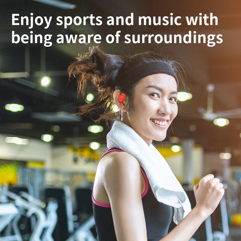 Wireless Sports Earphone with HD Sound up to 8h Playtime Bluetooth 5.4 Headset Anc Headphone Ear Clip My-900