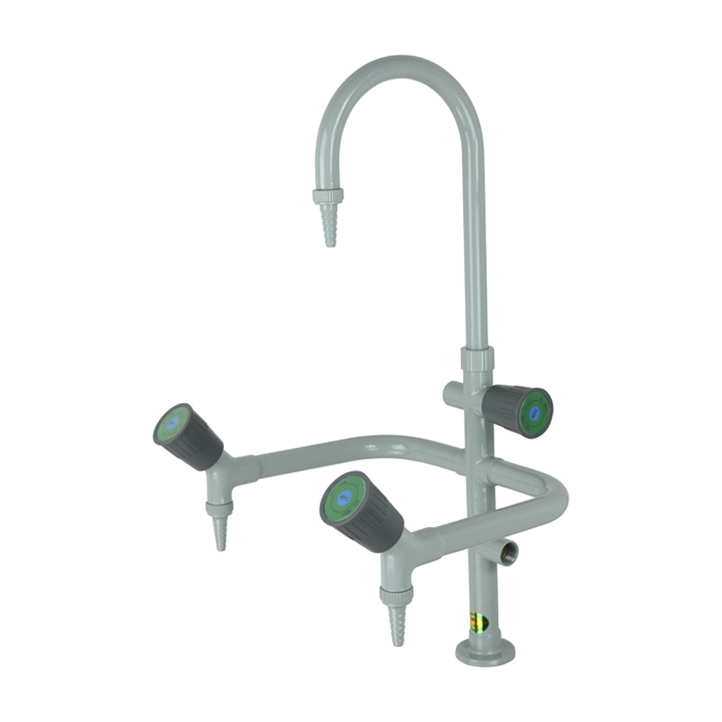 Лабораторный кран трехходовой F3304 из латуни