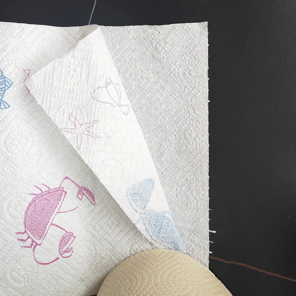 Panda Friendly Vegan Soybean Ink Bamboo Paper Towel for Kitchen