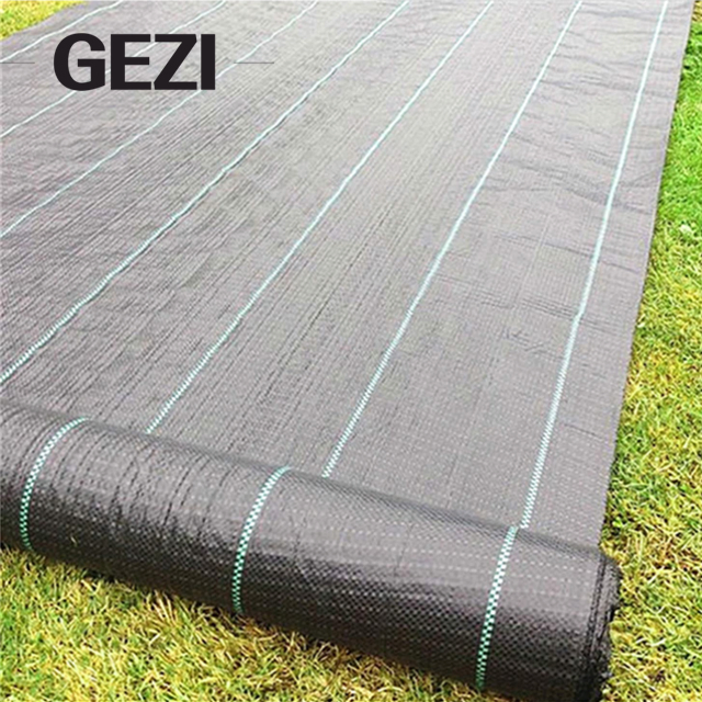 Woven 100GSM Black Weed Mat to Stop Grass Growing