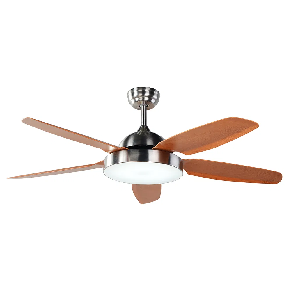 Luxury Modern AC DC 48 Inch 56 Inch Antique Wooden Decorative Ceiling Fan LED Warehouse Outdoor Ceiling Fans with Light and Remote Control for Home