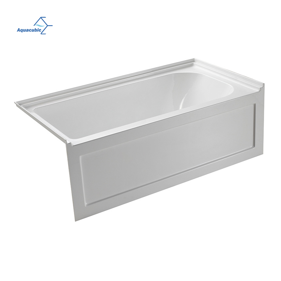 Common Size Left Drain Acrylic Soaking Bath Skirt Tubs for Hotel Project at Low Price