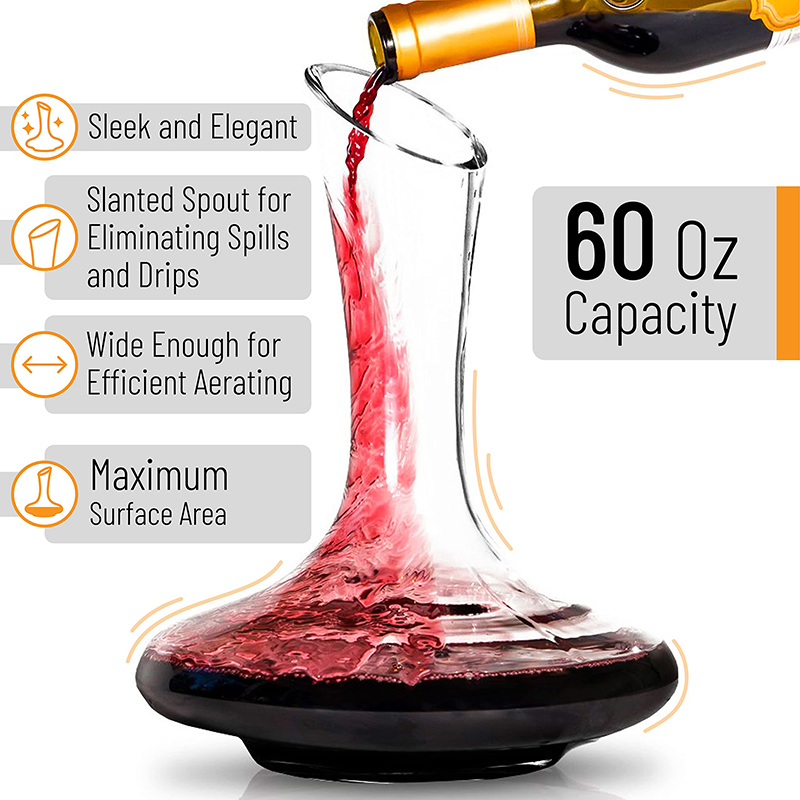 China Professional Manufacturer Supplier Handmade Customized Traditional Crystal Glass Wine Decanter Set