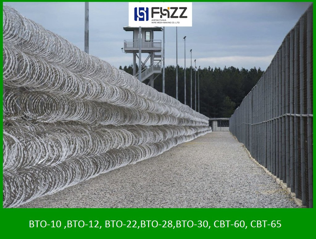 Galvanized Steel Blade Razor Barbed Wire Fencing