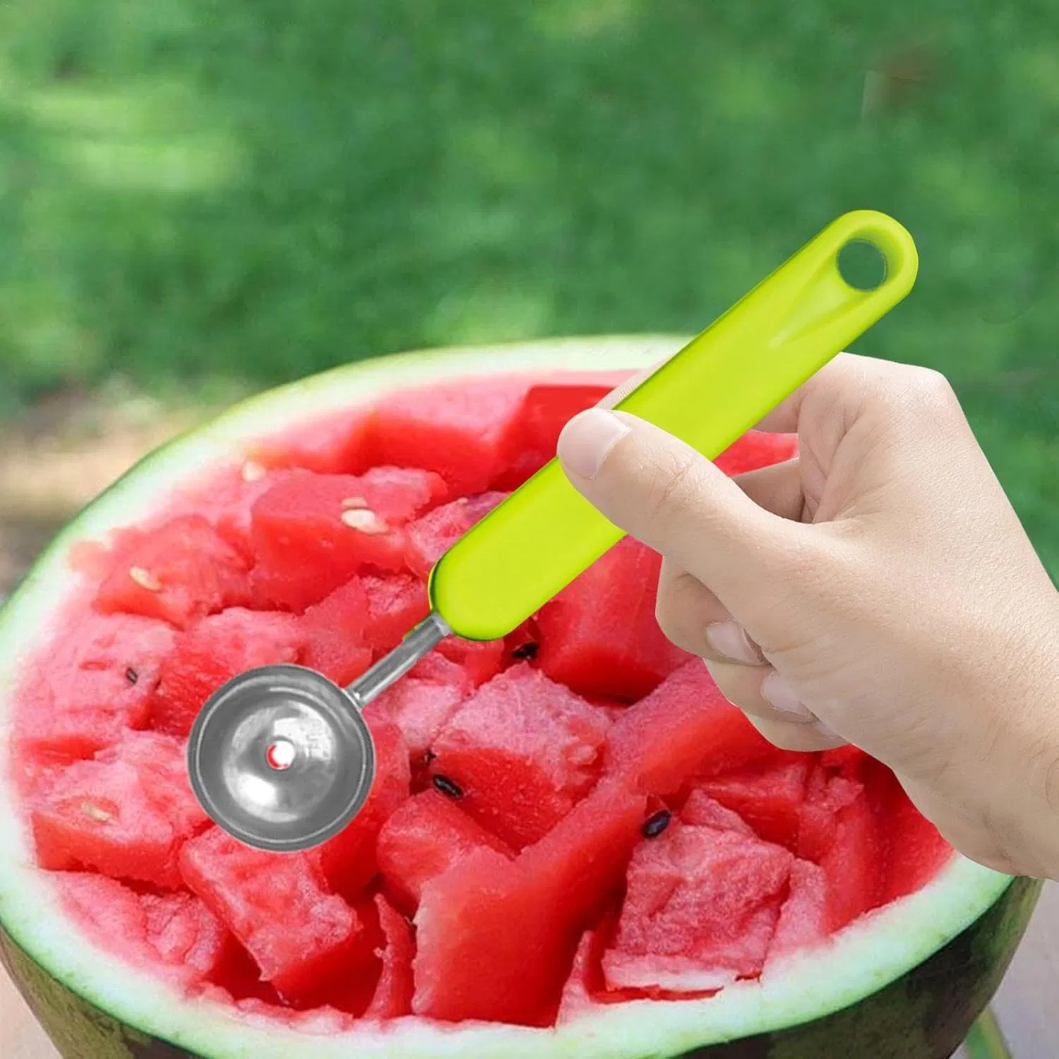 2 in 1 Stainless Steel Fruit Scooper Platter Tool, Kitchen Gadgets Wbb12273