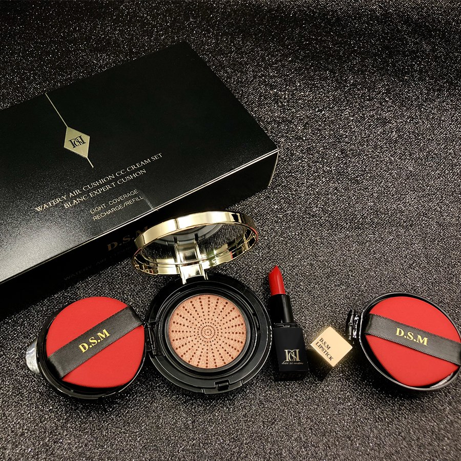 Dsm Lipstick Air Cushion Foundation Bb Cc Cream Makeup Set