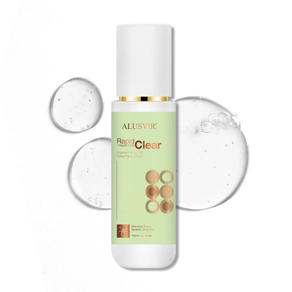10% Glycolic Acid Hyaluronic Acid Acne Treatment Hydrating Brightening Face Toner
