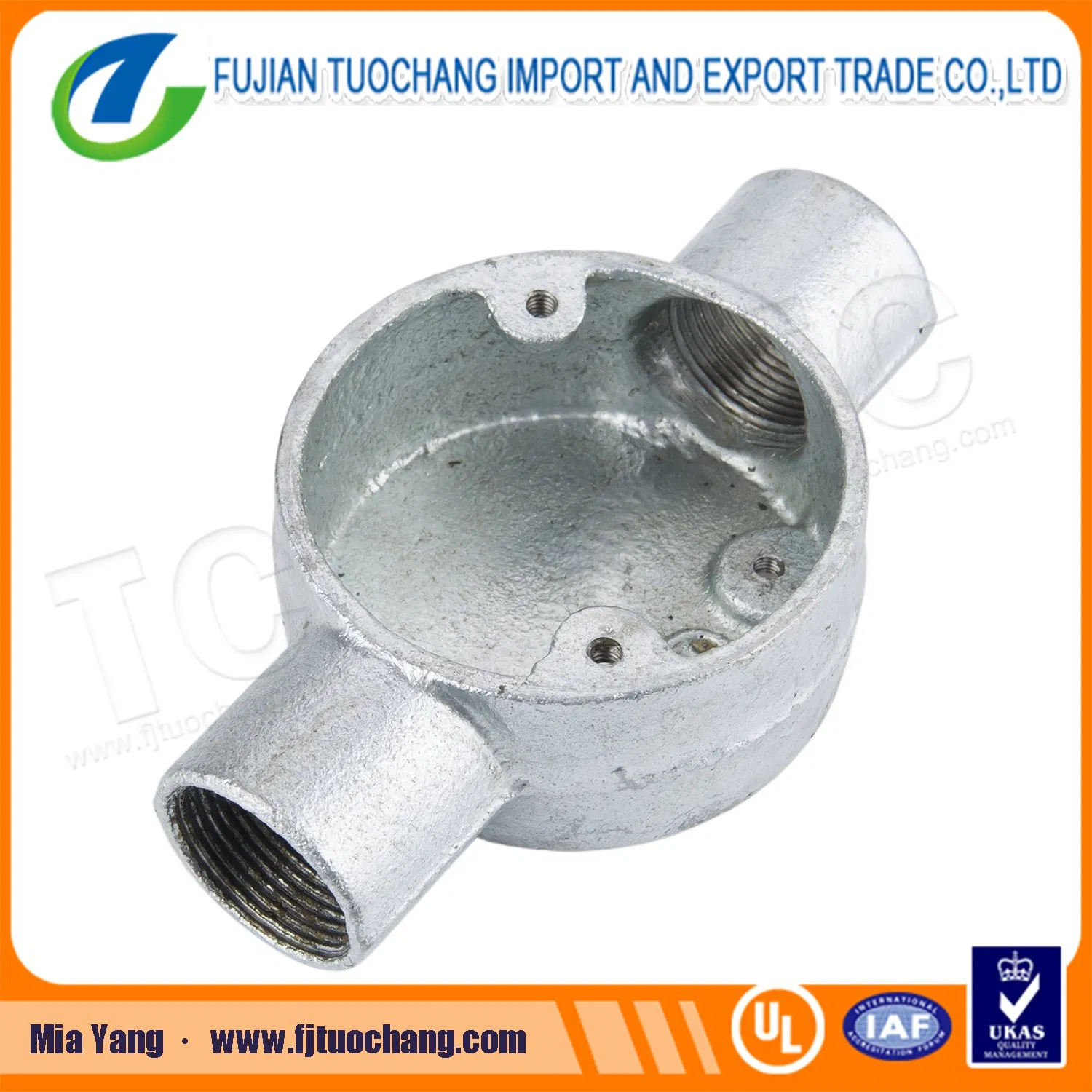 BS4568 Two Way Die-Casting Metal Juction Box