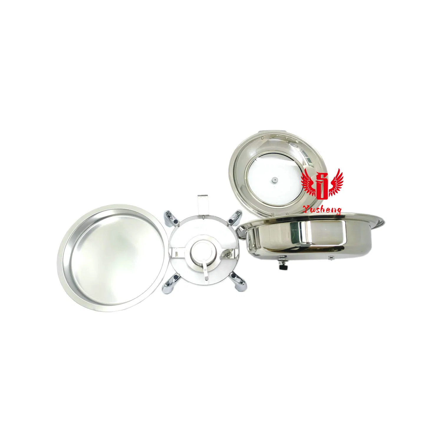 Visible Lid Hydraulic Round Bracket Chafing Dishes China Offer Directly Buffet Dish
